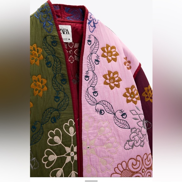 ZARA NWT EMBROIDERED JACKET 🌸 - Picture 8 of 9